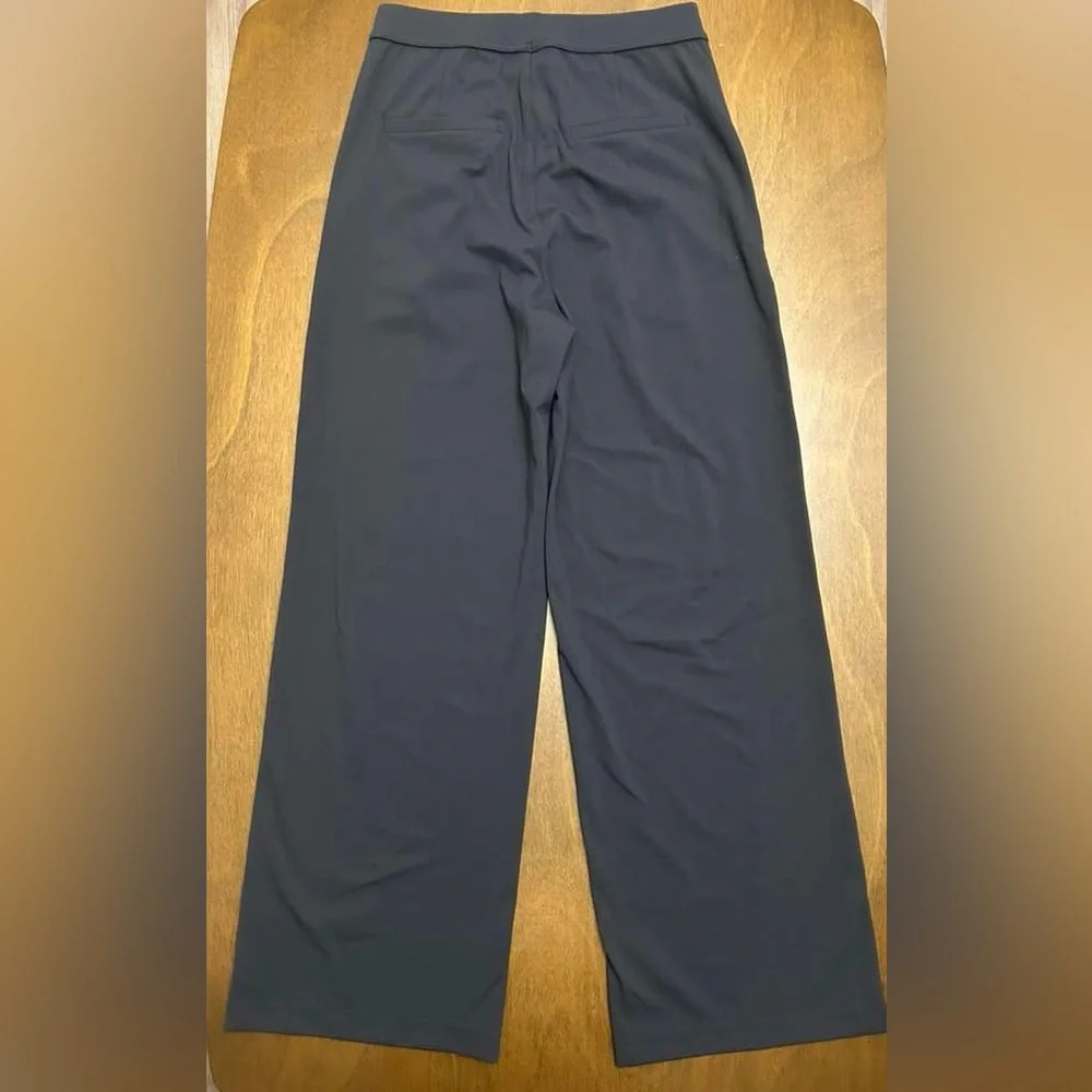 Halara Wide Leg Pull On Dress Pant Size S Tall Black (0445) - Picture 2 of 10